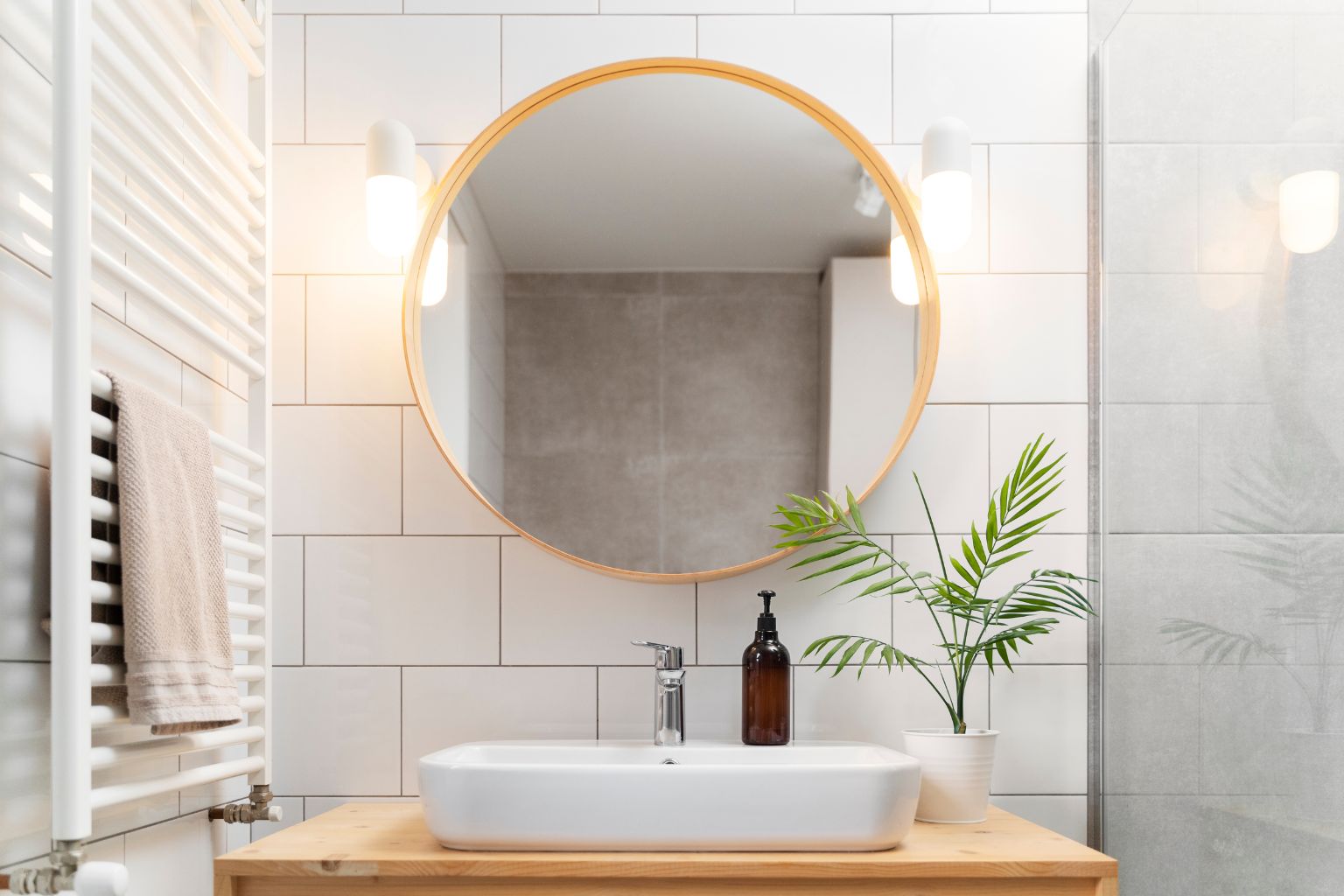 minimalist bathroom mirrors